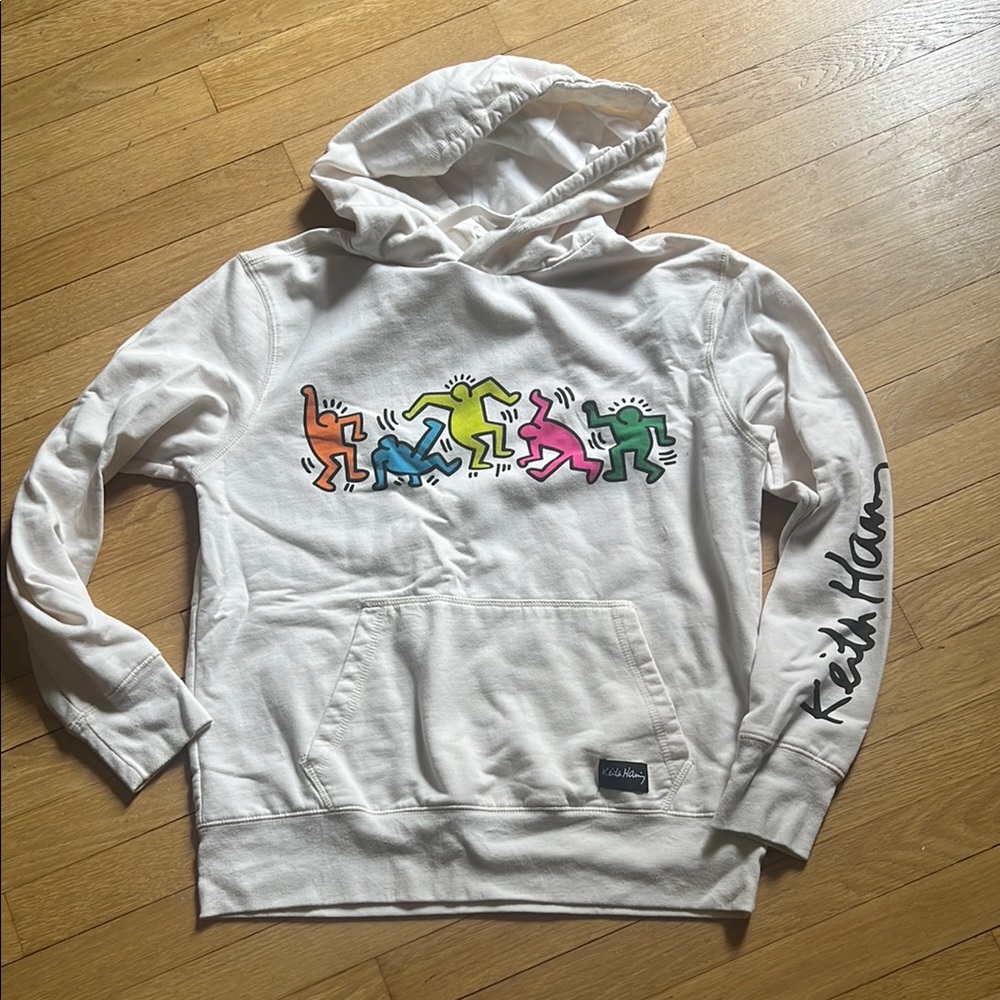 Keith Haring White Hoodie
